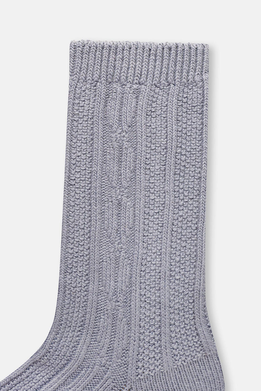 Indigo WOMENS COTTON KNITTED TEXTURED SOCKS
