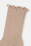 Beige WOMENS CASHMERE BLENDED SOCKS