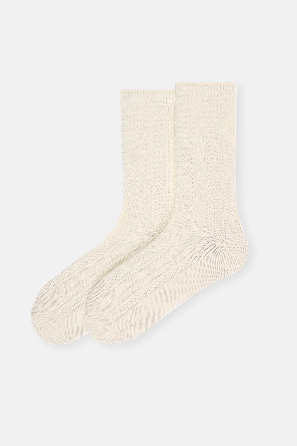 Ecru WOMENS COTTON SOCKS