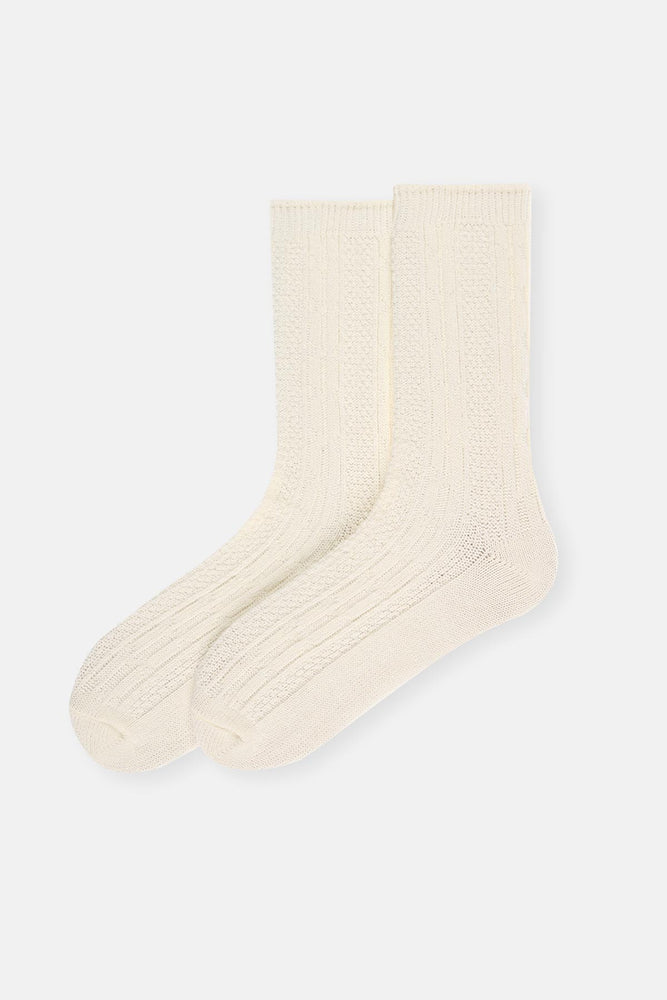 Ecru WOMENS COTTON SOCKS