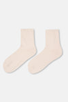 Light Brown WOMENS WOOL BLEND BASIC SOCKS