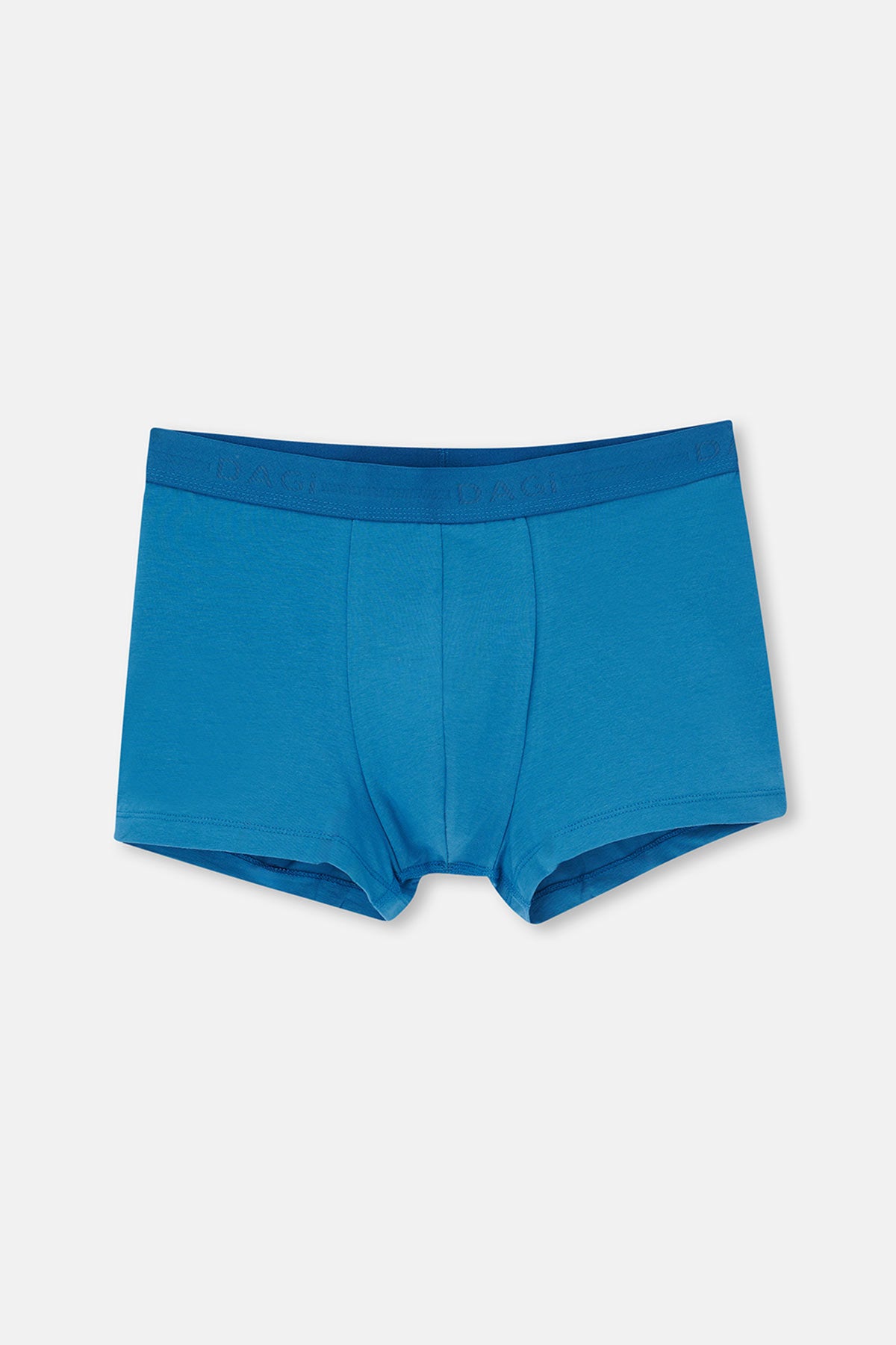 Mavi-Siyah 3'lü Desenli Pamuk Boxer