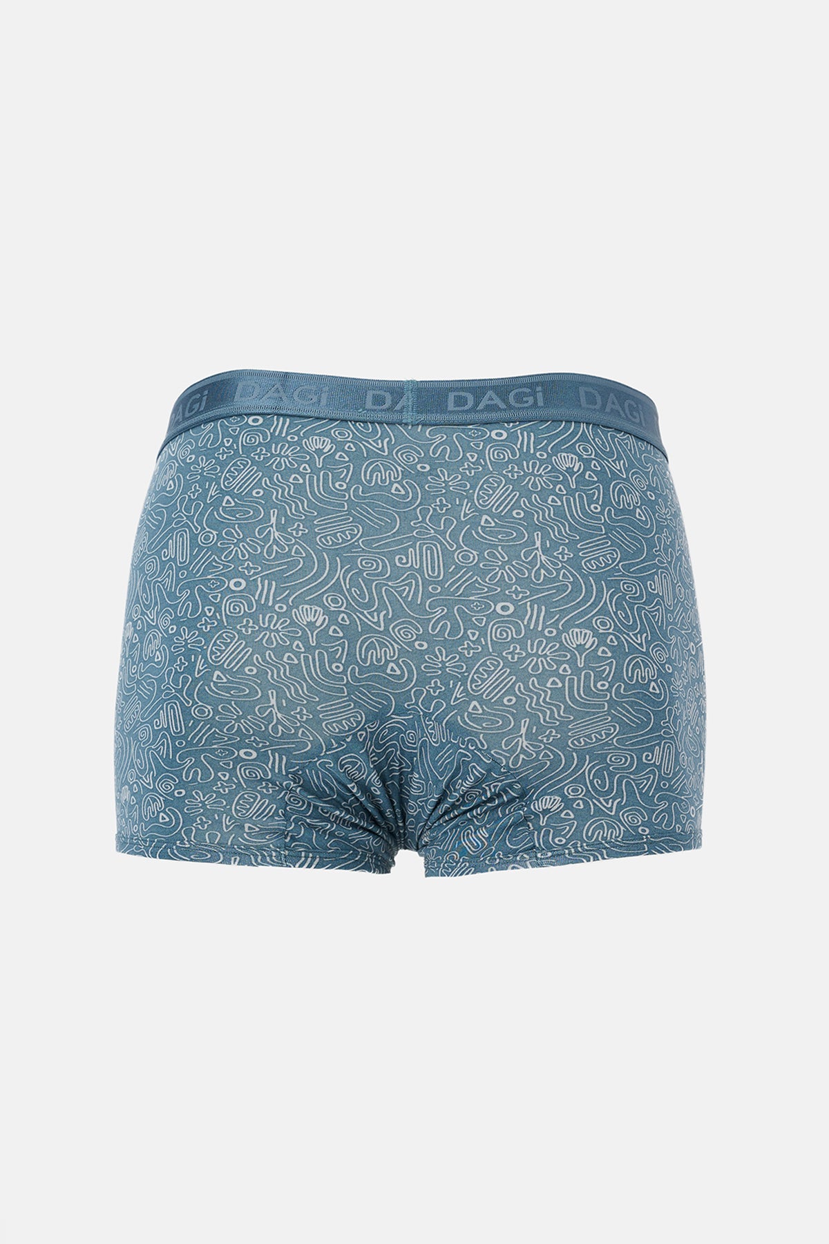 Açık Gri-Gri 3'Lü Desenli Micro Modal Boxer