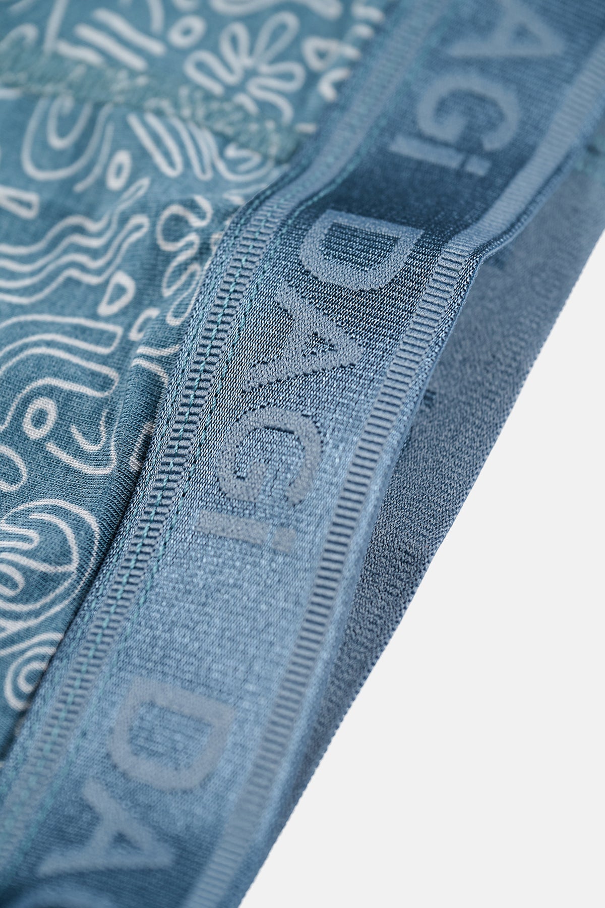 Açık Gri-Gri 3'Lü Desenli Micro Modal Boxer