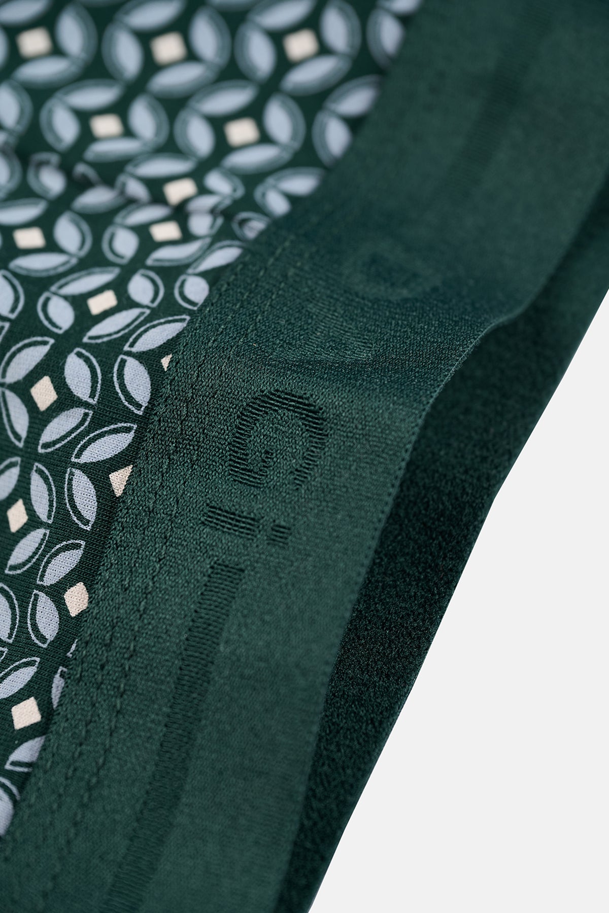 Açık Mavi-Koyu Yeşil 3'lü Desenli Pamuk Boxer