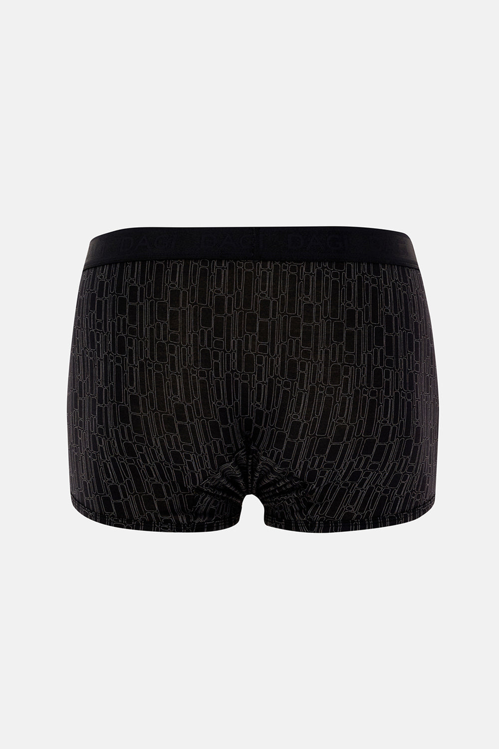 Gri-Siyah 3'lü Desenli Micro Modal Boxer