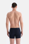 Lacivert Düz Micro Modal Boxer