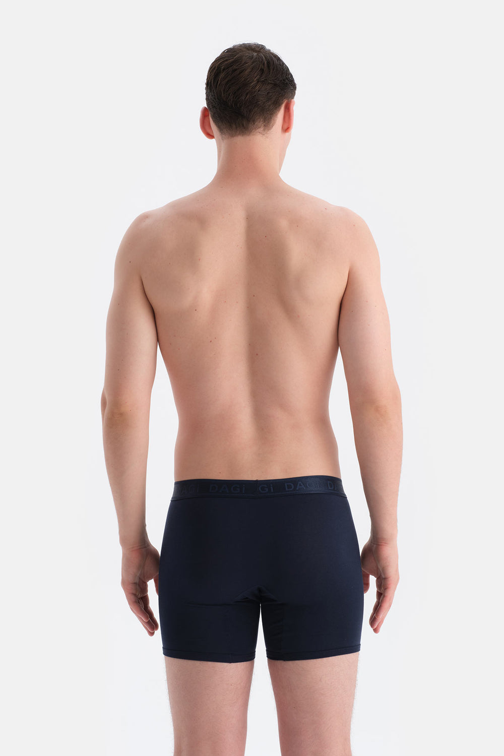 Lacivert Düz Micro Modal Boxer