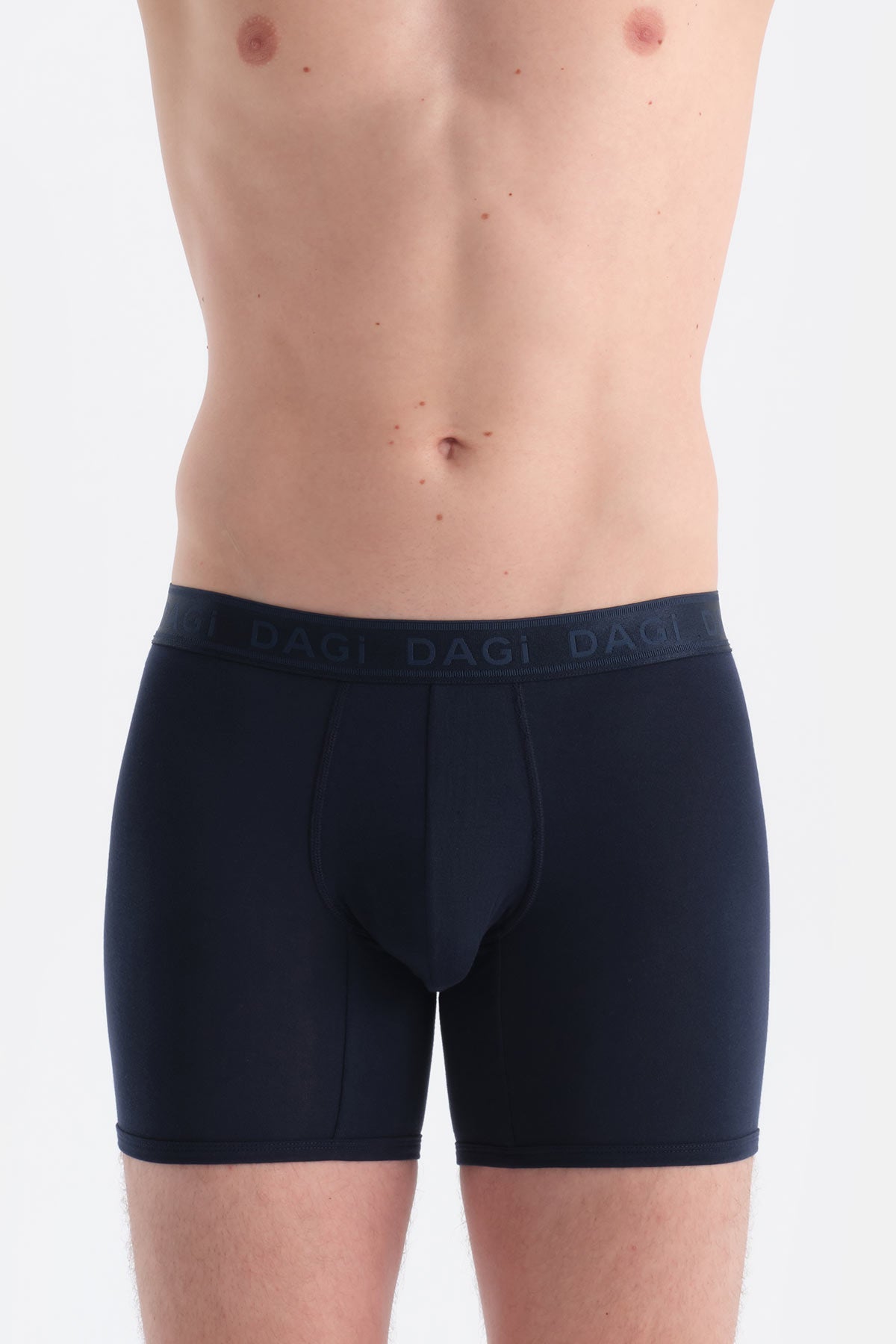 Lacivert Düz Micro Modal Boxer