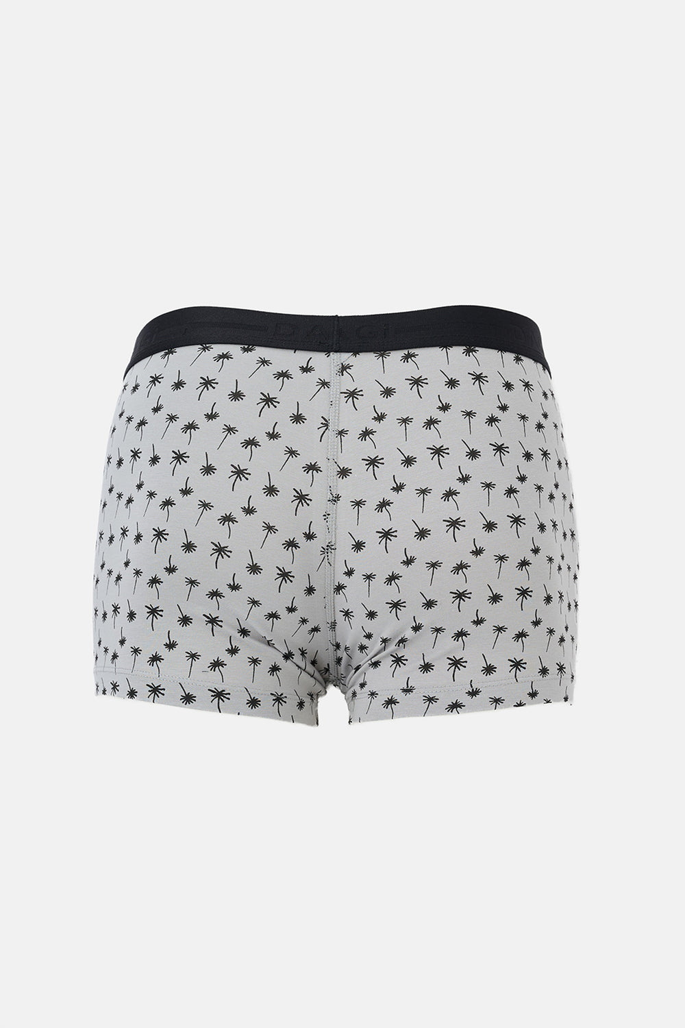 Gri-Siyah 2'li Desenli Pamuk Boxer