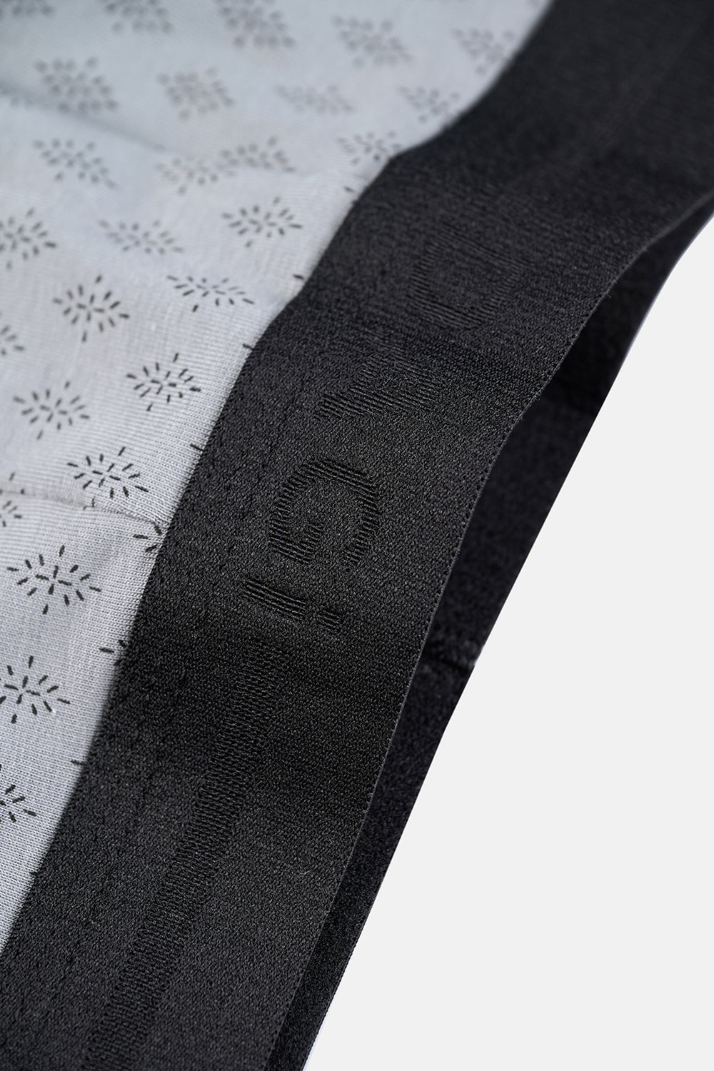 Gri-Siyah 3'lü Desenli Pamuk Boxer