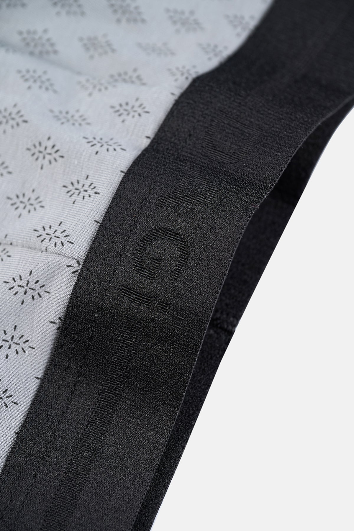 Gri-Siyah 3'lü Desenli Pamuk Boxer