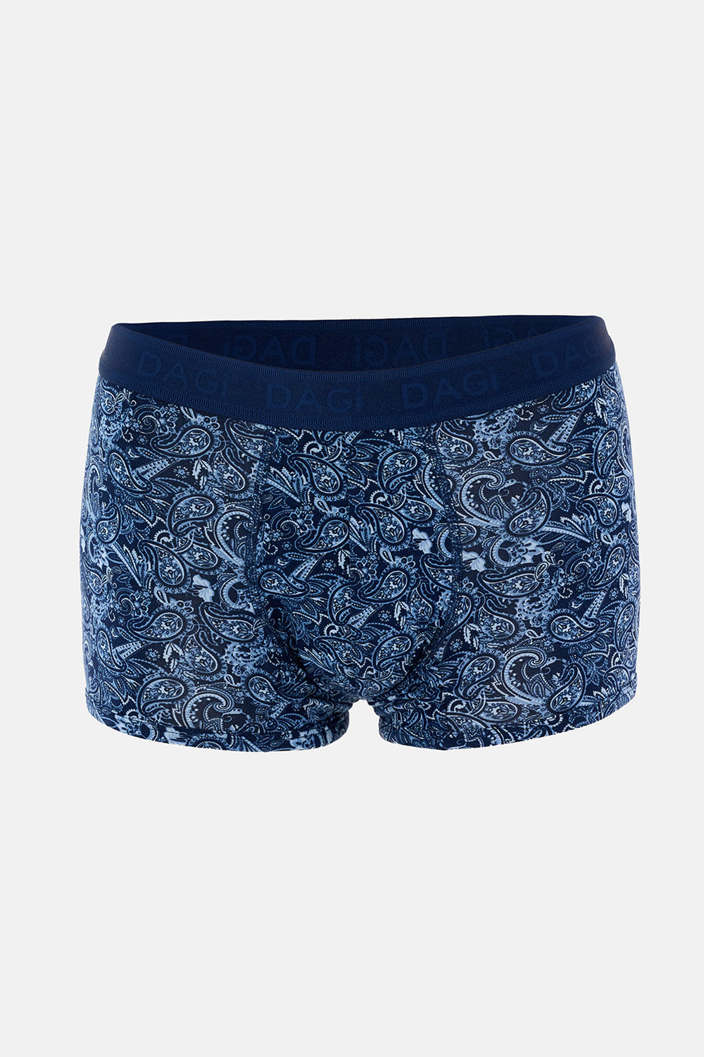Lacivert-Mavi 3'lü Desenli Micro Modal Boxer