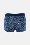 Lacivert-Mavi Desenli Micro Modal Boxer