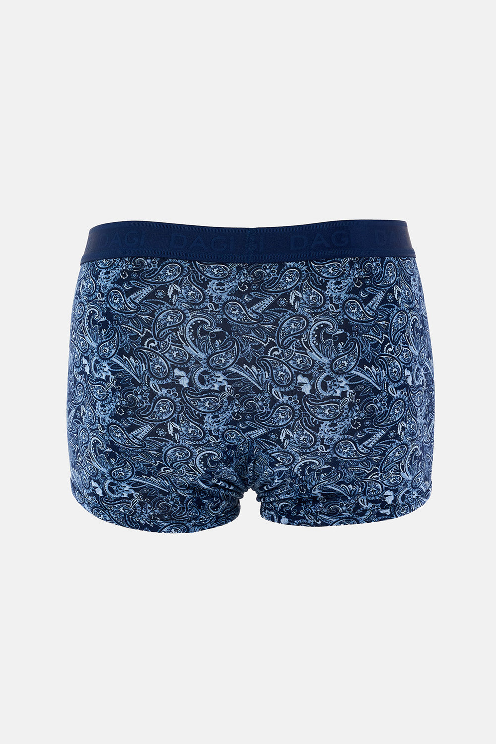 Lacivert-Mavi 3'lü Desenli Micro Modal Boxer