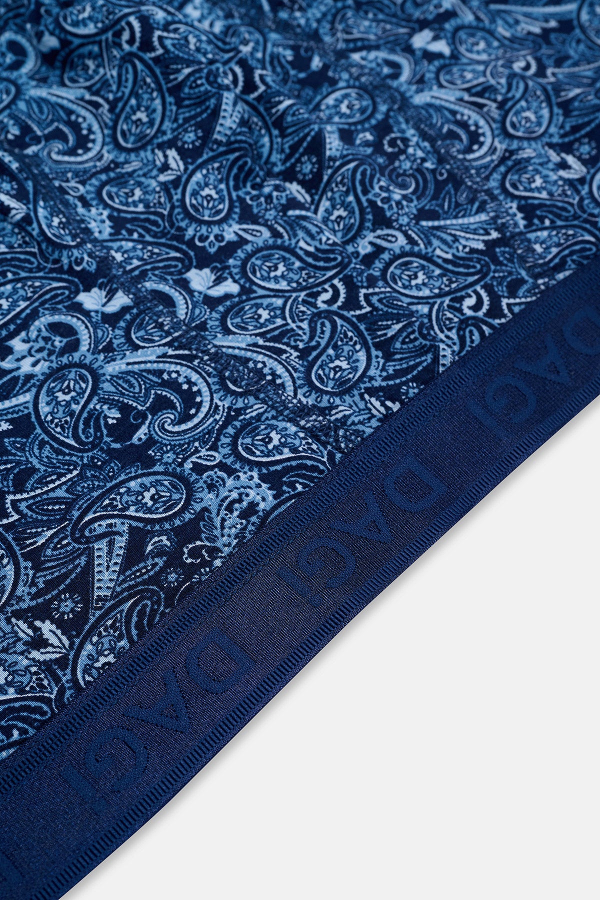 Lacivert-Mavi 3'lü Desenli Micro Modal Boxer