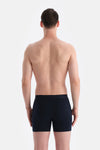 Lacivert 5210 Düz Pamuk Boxer
