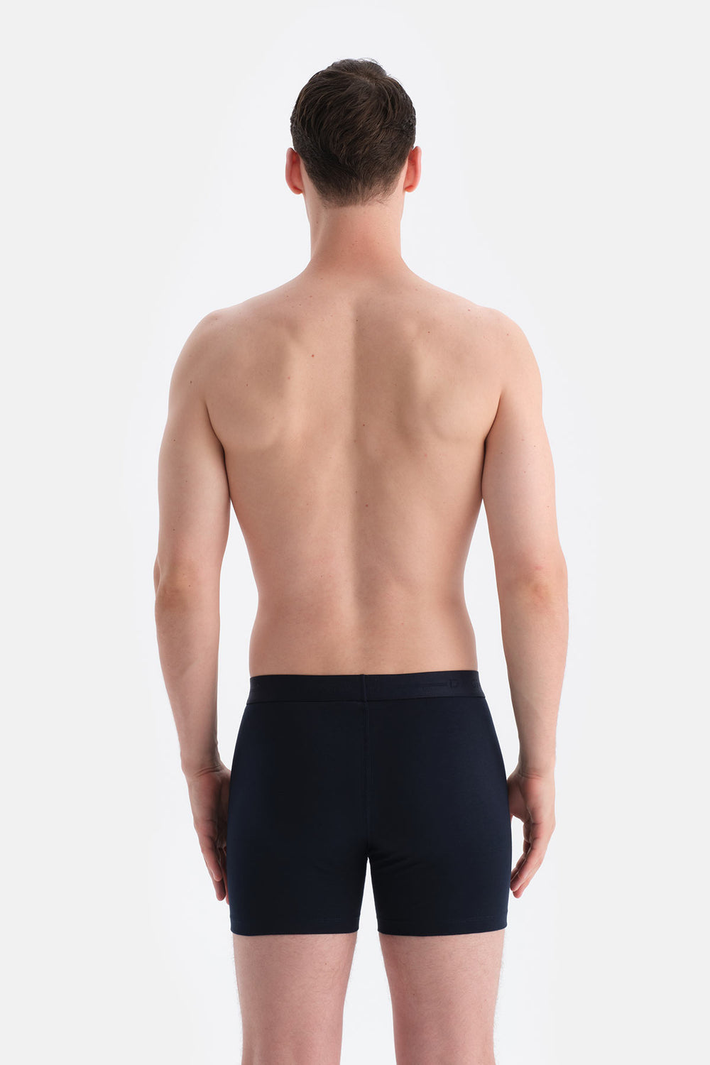 Lacivert Düz Pamuk Boxer