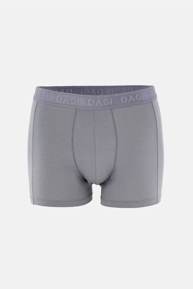 Gri Tekli Modal Pamuk Boxer