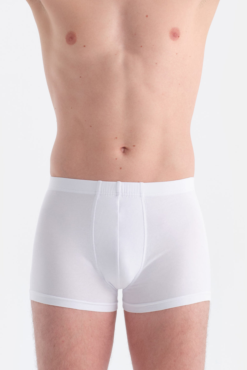 Beyaz Kumaş Kaplama Basic Boxer