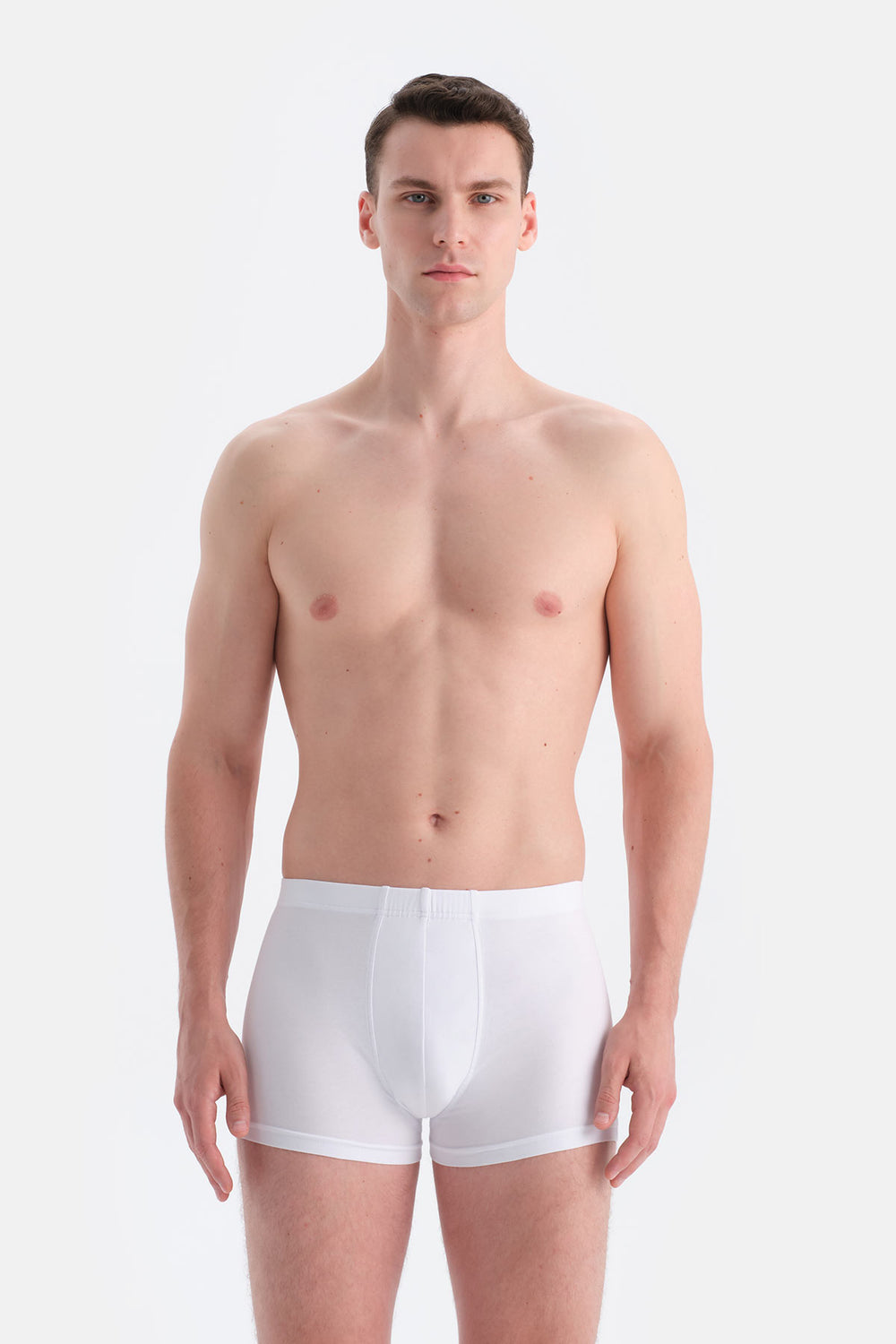 Beyaz Kumaş Kaplama Basic Boxer