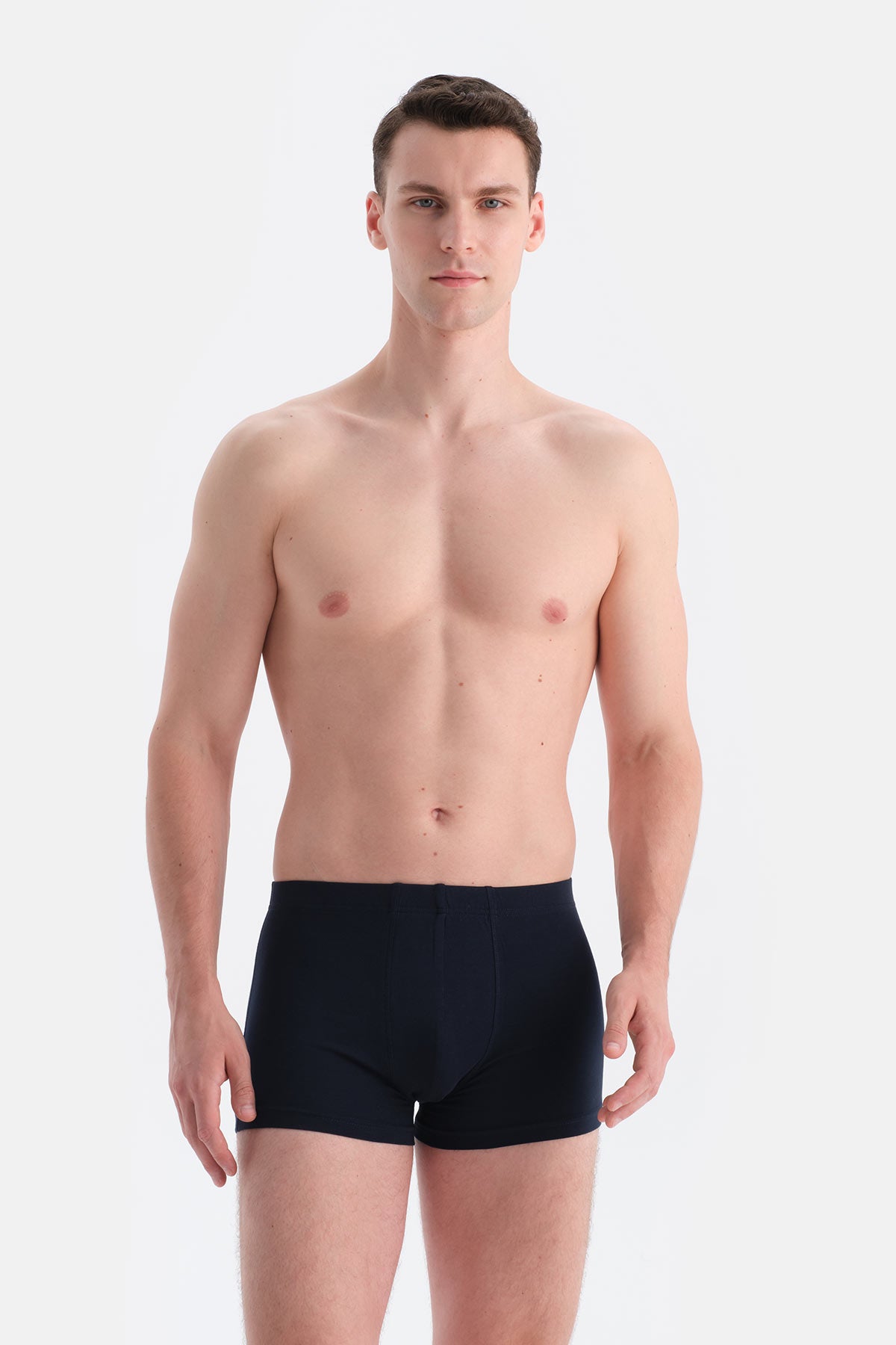 Lacivert Kumaş Kaplama Basic Boxer