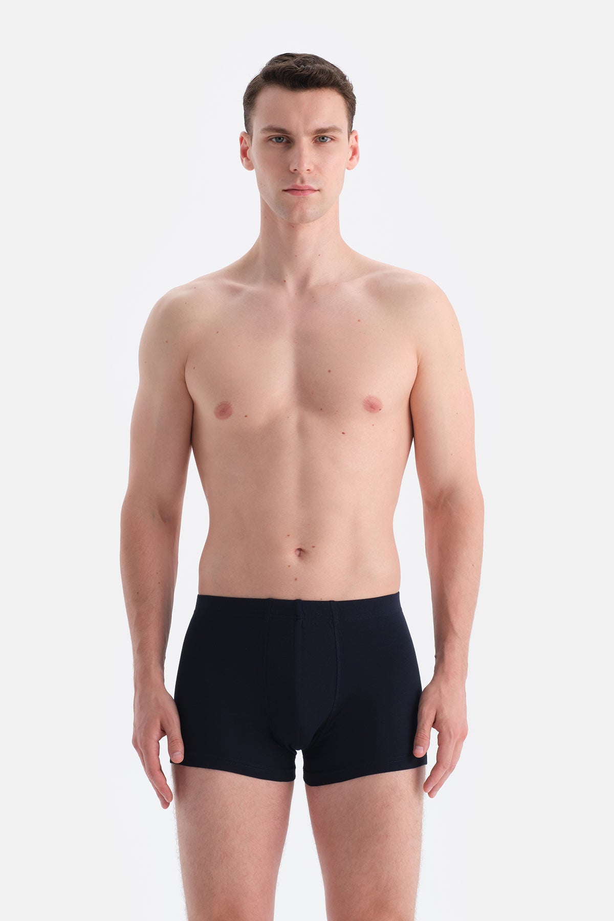 Lacivert Kumaş Kaplama Basic Boxer