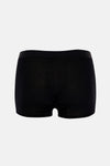 Siyah Travel Düz Micro Modal Boxer