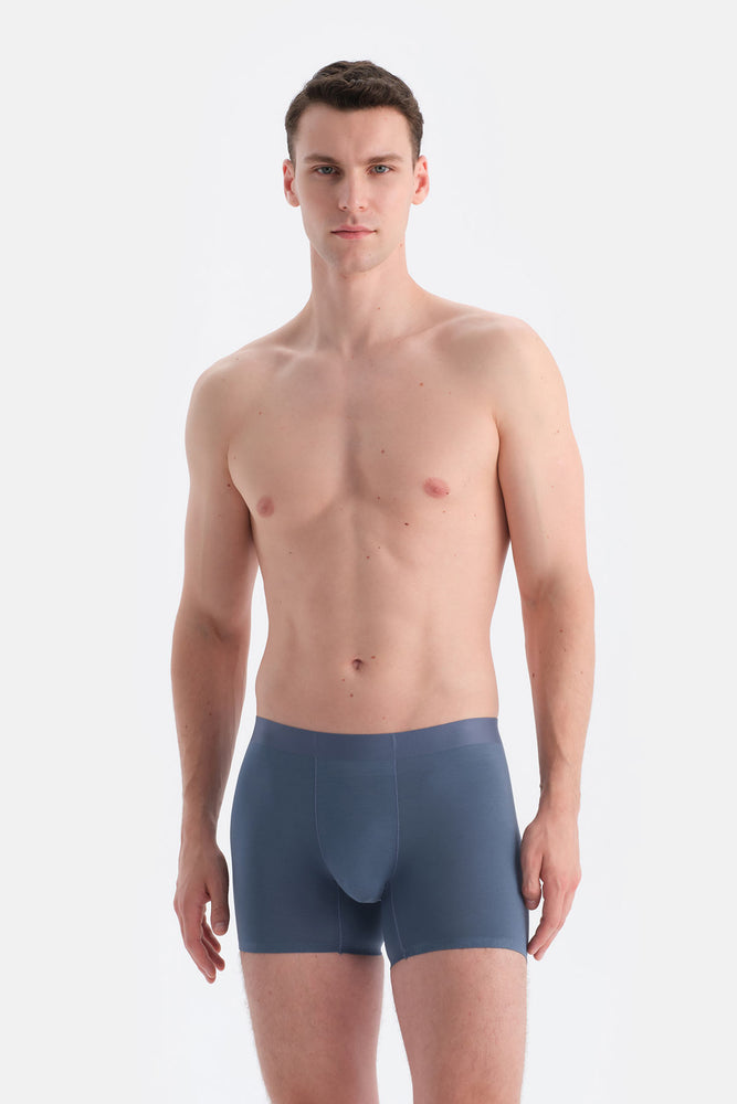 Indigo Düz Micro Modal Boxer