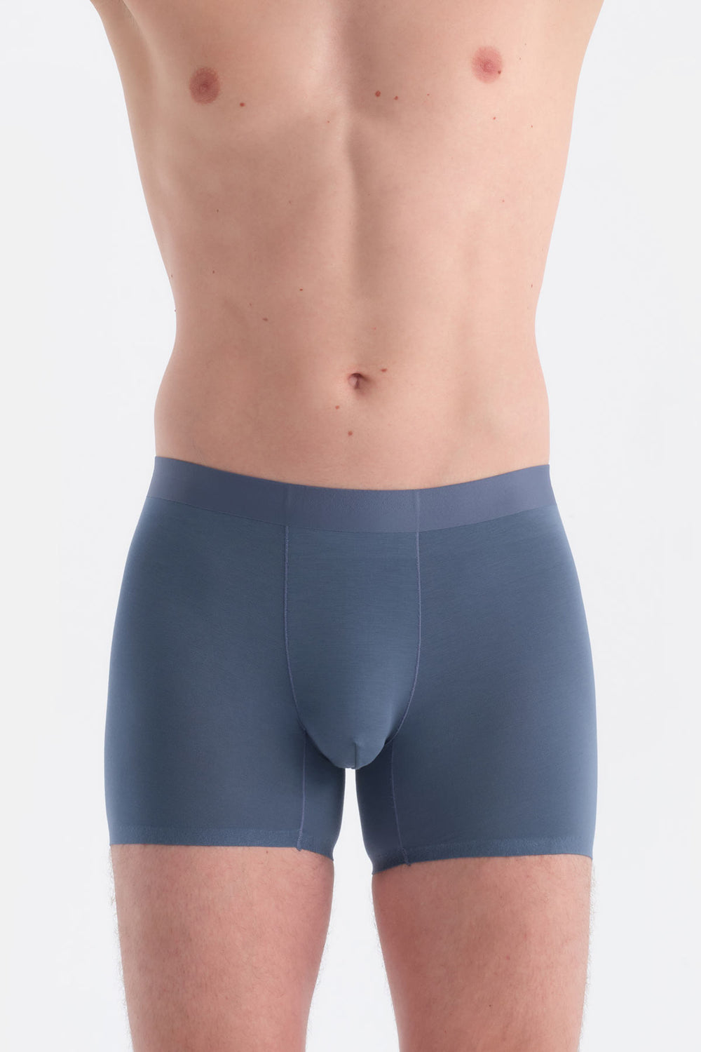 Indigo Düz Micro Modal Boxer