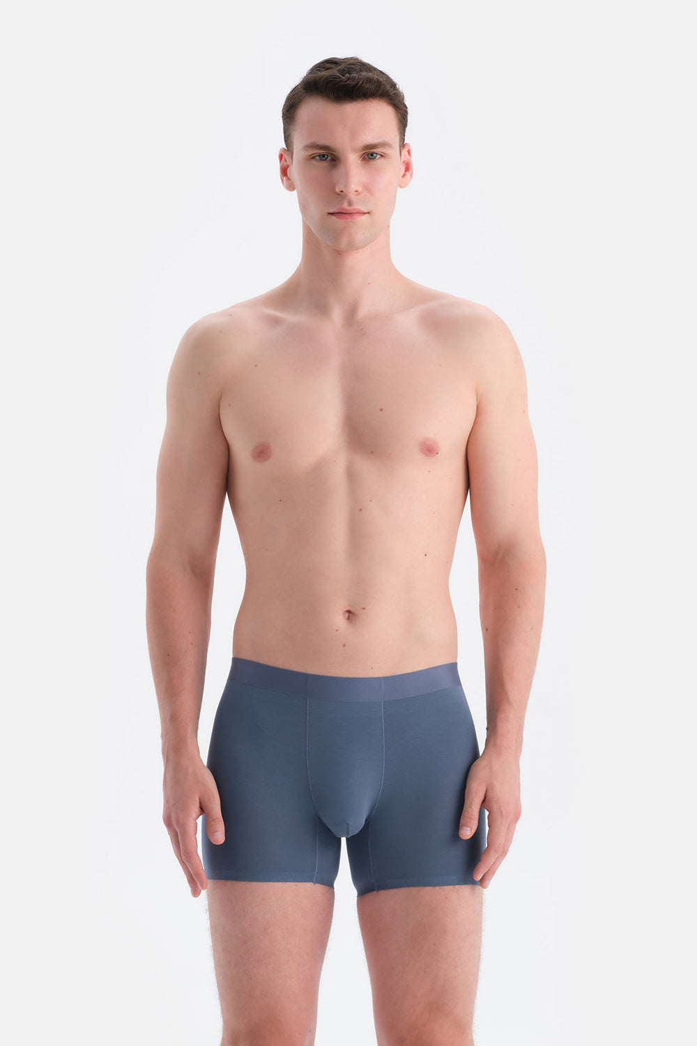 Indigo Düz Micro Modal Boxer