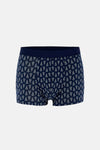 Koyu Mavi 5210 Desenli Pamuk Boxer