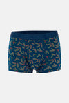 Koyu Indigo 4210 Desenli Micro Modal Boxer