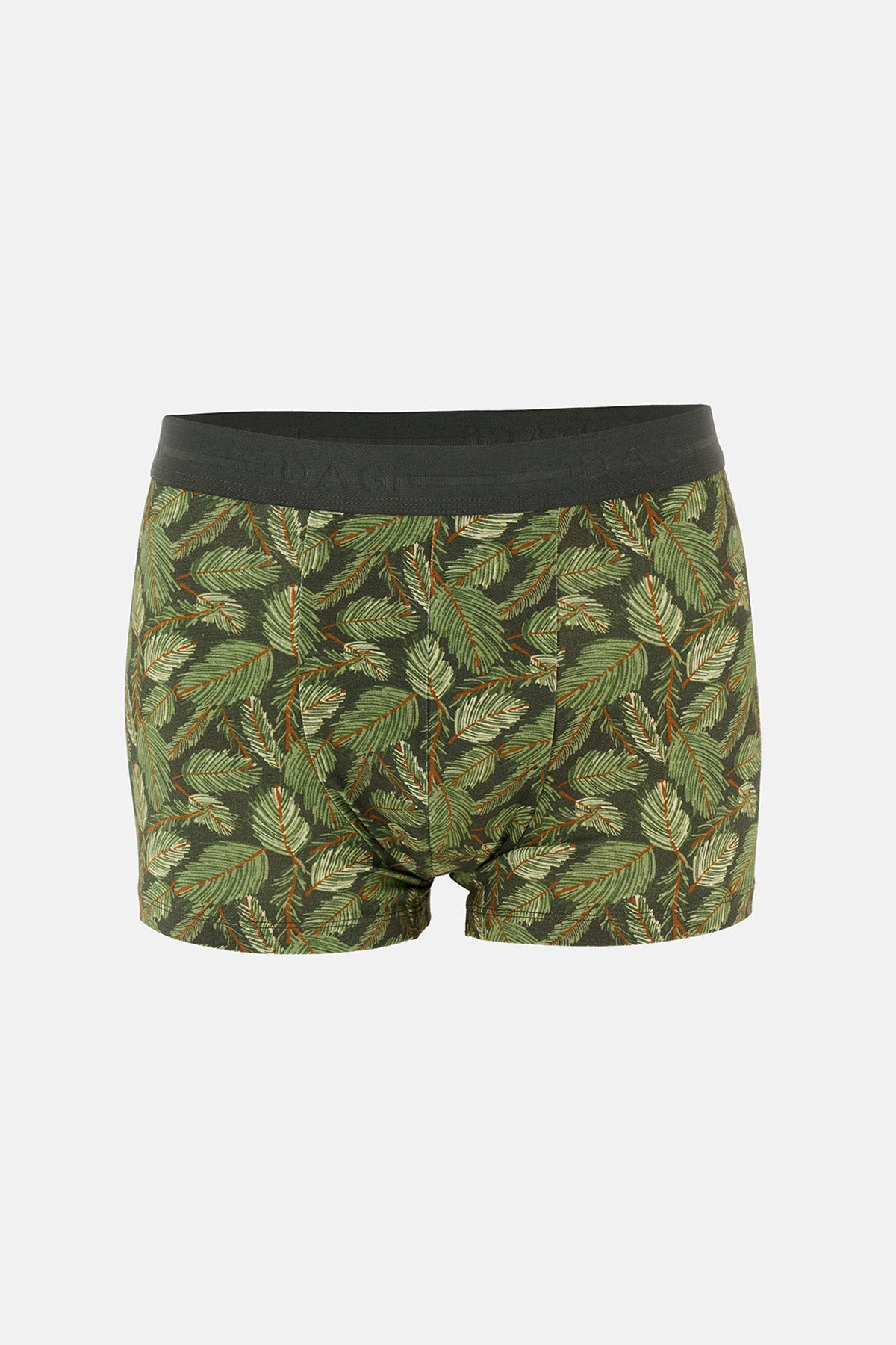 Koyu Kahve 2'li Desenli Pamuk Boxer