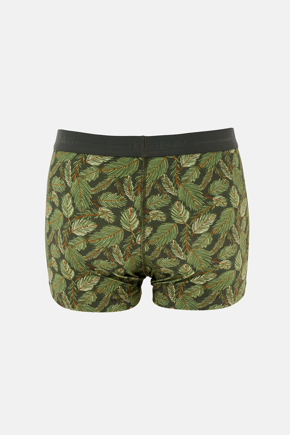 Koyu Kahve 2'li Desenli Pamuk Boxer