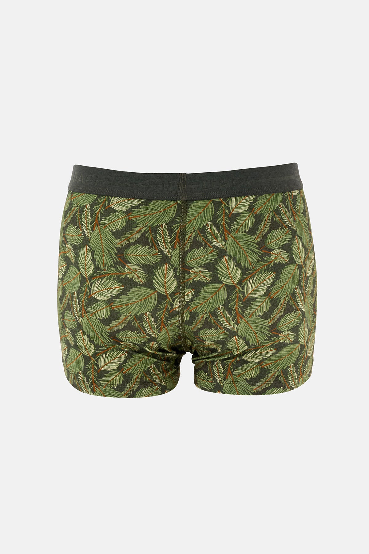 Koyu Kahve 2'li Desenli Pamuk Boxer