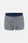 Lacivert 3'lu Desenli Pamuk Boxer
