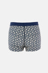 Lacivert 3'lu Desenli Pamuk Boxer