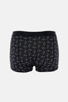 Siyah Desenli Micro Modal Boxer