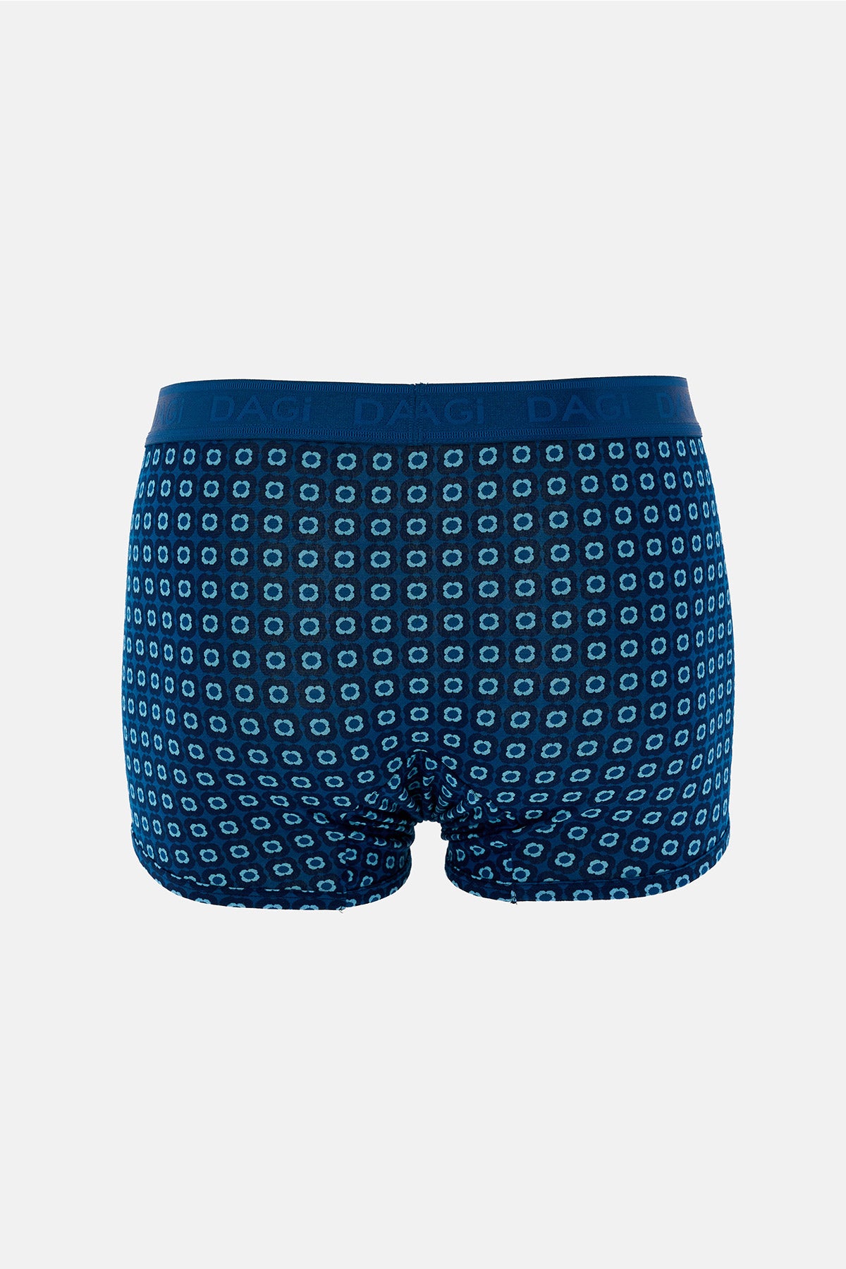 Lacivert 3'lü Desenli Micro Modal Boxer