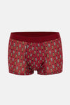 Kırmızı-Yeşil 4210 Desenli Micro Modal Boxer