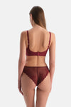 Bordo Suzie Balensiz Dikişsiz Sütyen