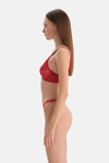 Kırmızı Dantelli G-String Külot