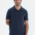 Indigo Polo Yaka Kısa Kollu Modal Pike Tişört