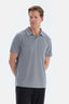 Antrasıt Polo Yaka Kısa Kollu Modal Pike Tişört