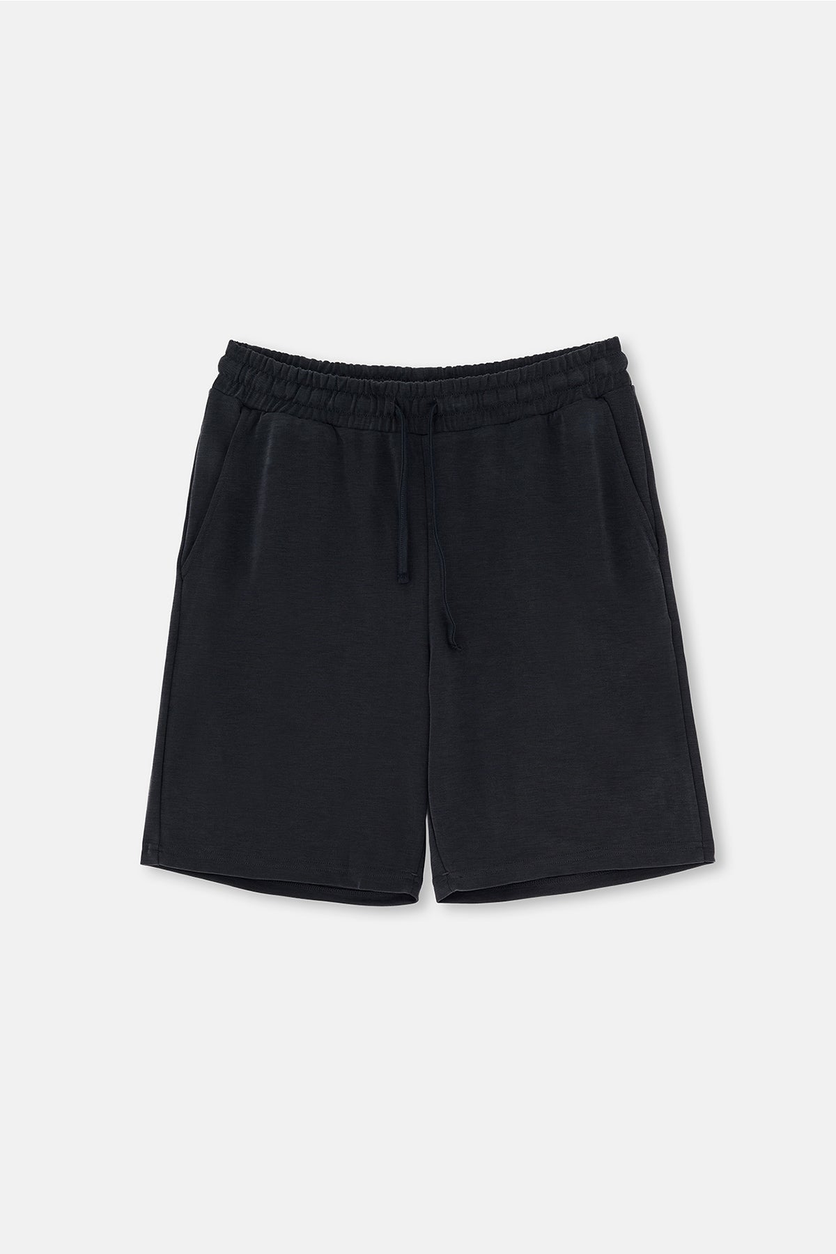 Siyah Cepli Bağcıklı Modal Pike Şort