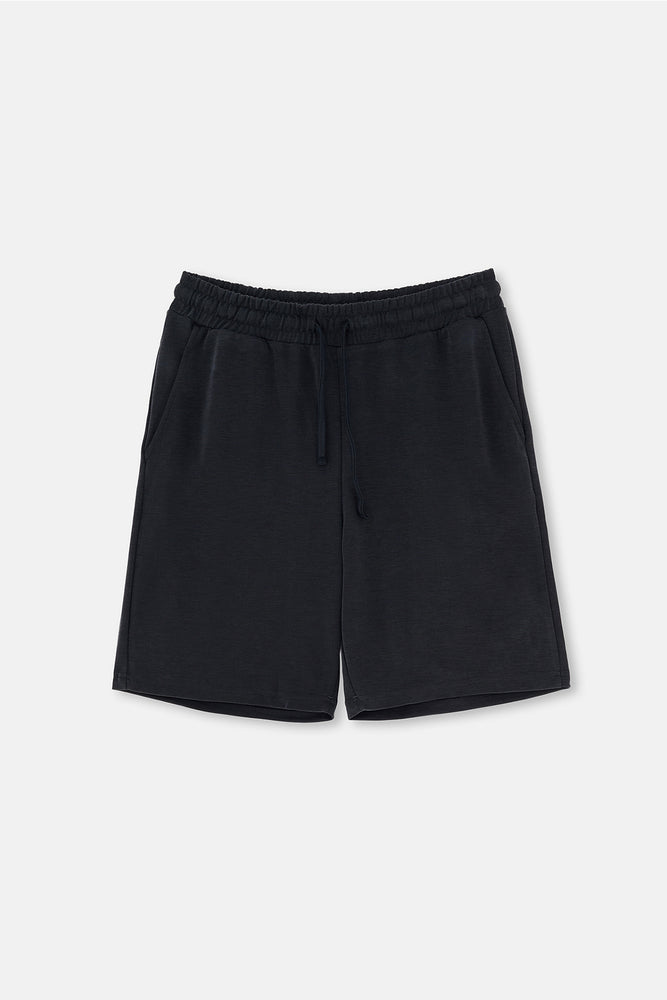 Siyah Cepli Bağcıklı Modal Pike Şort