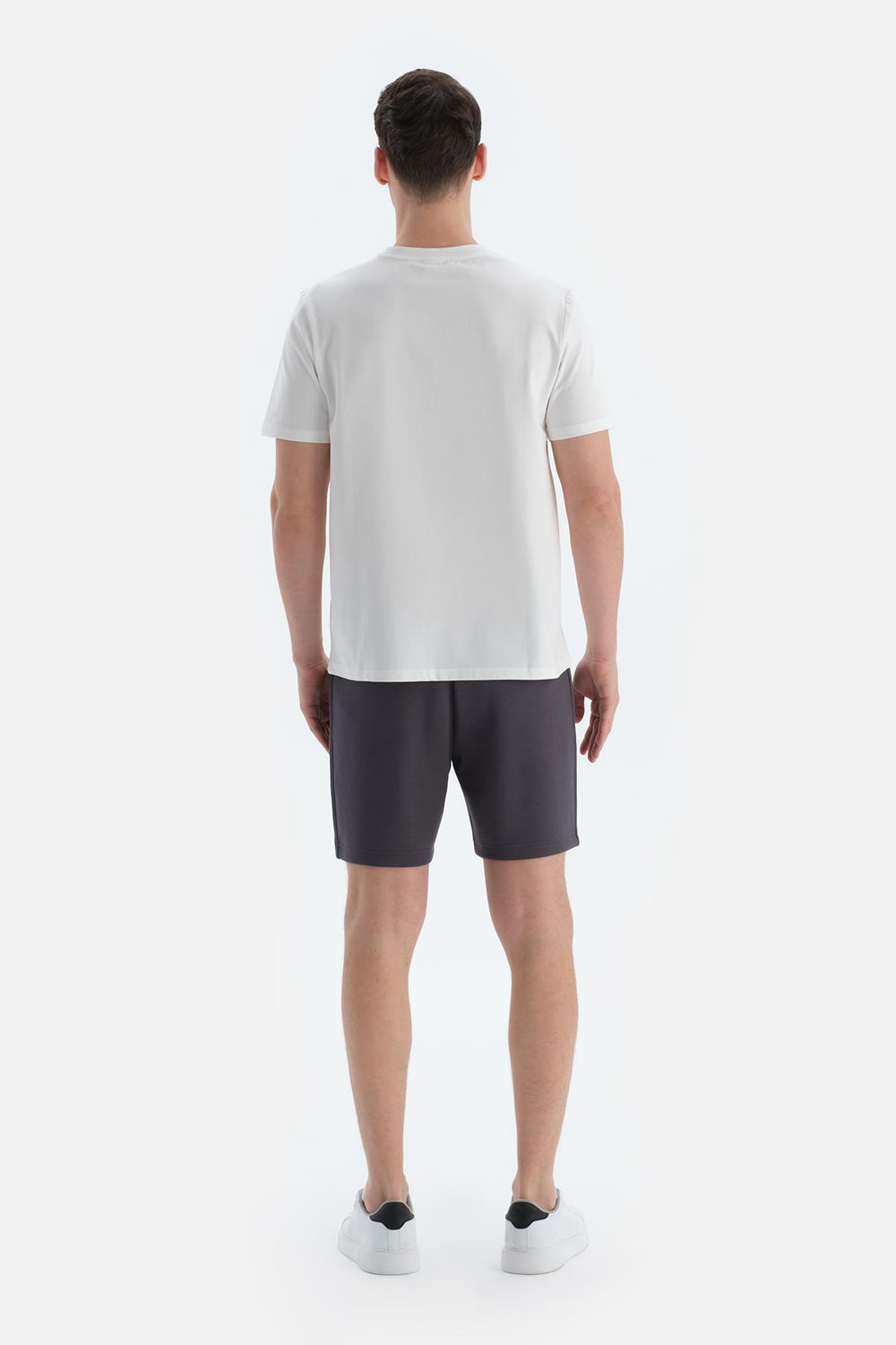 Koyu Gri Cepli Ve Kordonlu Modal Scuba Şort