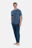 Indigo Cep Detaylı Kısa Kollu Tişört Pantolon Pijama Takımı