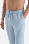 Sax Mavisi Baskı Detaylı Kısa Kollu Tişört Pantolon Pijama Takımı